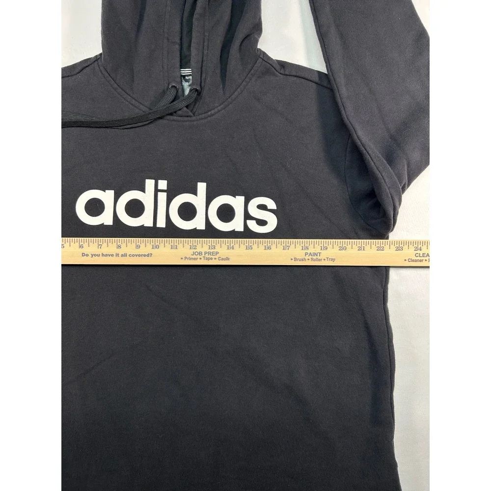 Adidas‎ Essentials Linear Pullover Hoodie Black White XL FL4889 Mens